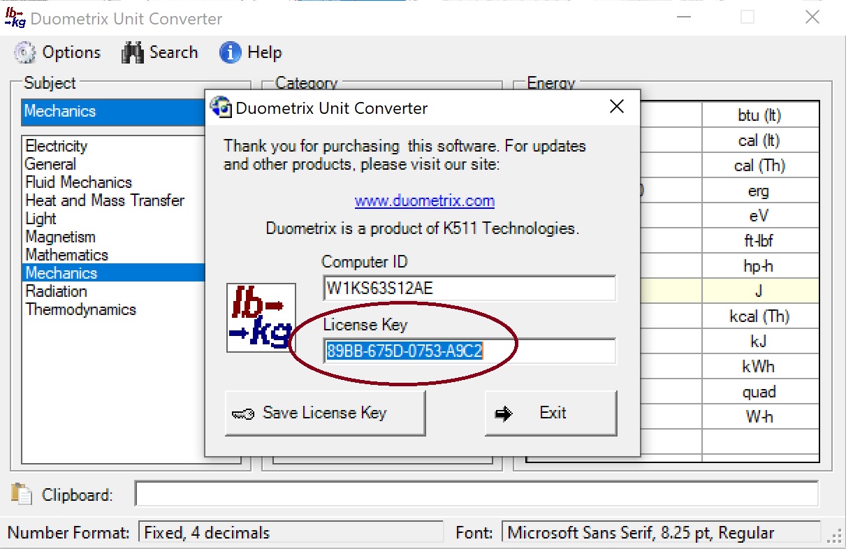 Saving license key in Windows standalone program